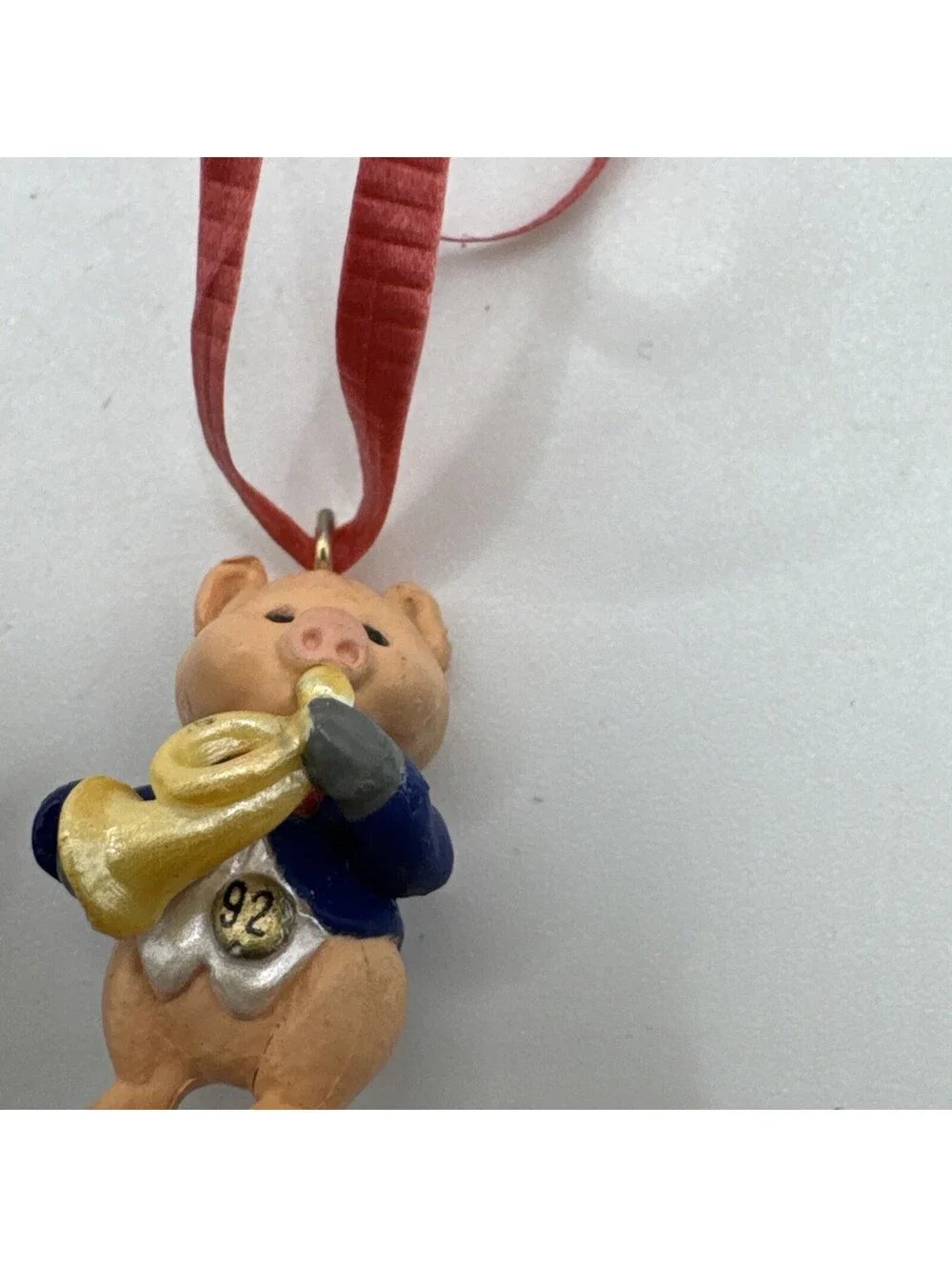 Hallmark 1992 Keepsake Miniature Ornament Harmony Trio Set of 3 Pig Fox Bunny
